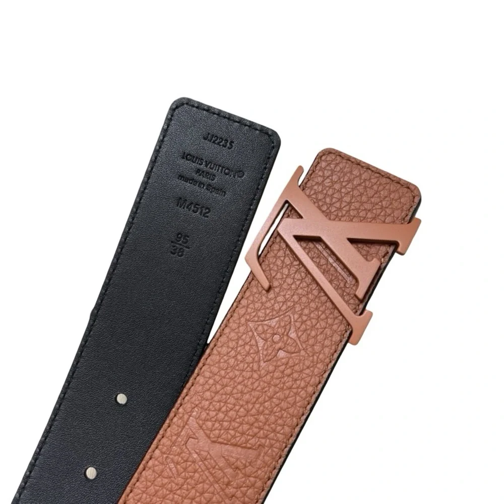 LV Initiales Taurillon Monogram 40mm Reversible Belt